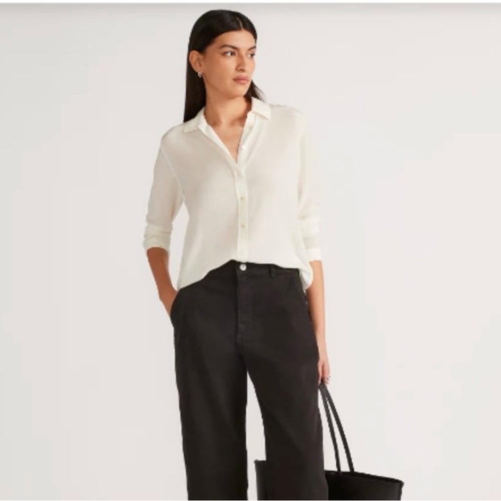 Everlane White Button Down Shirt